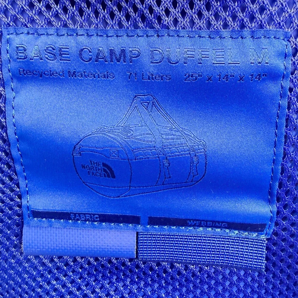 The North Face Base Camp Duffel 71L / Size M TNF Blue Travel Bag NF0A52SA - NEW